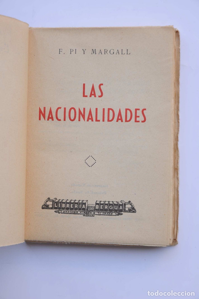 Libros: Las Nacionalidades - PI Y MARGALL, Francisco - Foto 2