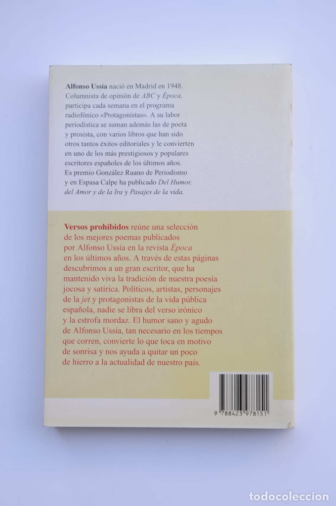 Libros: Versos prohibidos. La d&eacute;cada perversa - USS&Iacute;A, Alfonso - Foto 4