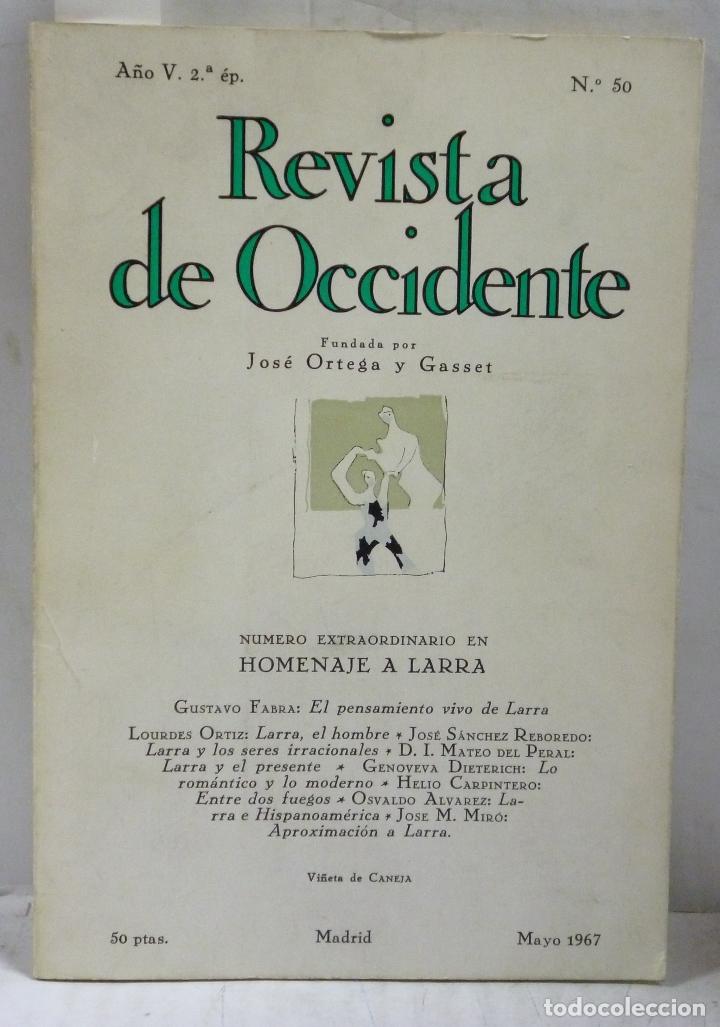 Livros em segunda m&atilde;o: REVISTA DE OCCIDENTE.HOMENAJE A LARRA- A&Ntilde;O V 2&ordf; EP. N&ordm; 50