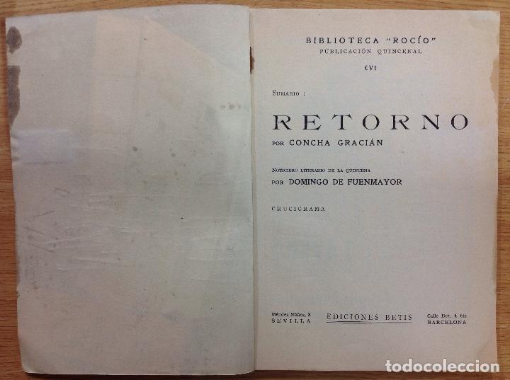 Libros: RETORNO - CONCHA GRACI&Aacute;N - Foto 1