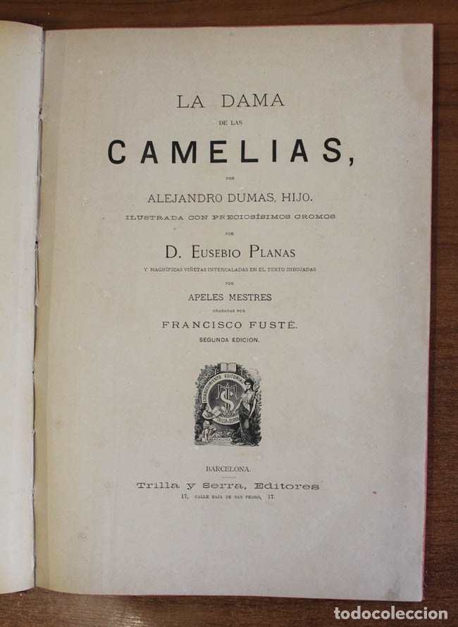 Libros: LA DAMA DE LAS CAMELIAS. - DUMAS, Alejandro. - Foto 6