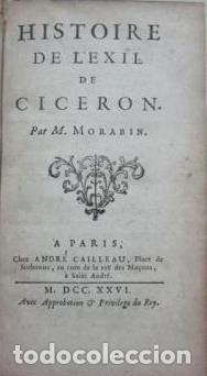Libros: Histoire de l&acute;exil de Ciceron - MORA, VICTOR-FUENTES MAN - Foto 2