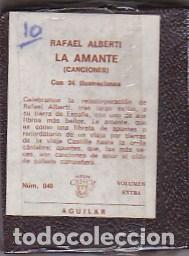Libros: La amante ( canciones) - ALBERTI, Rafael - Foto 1