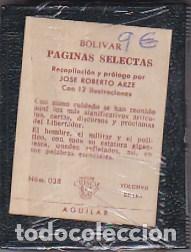Libros: P&aacute;ginas selectas - BOLIVAR - Foto 1
