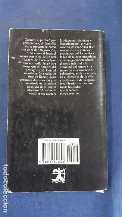 Libros: LAZARILLO DE TORMES | ED. FRANCISCO RICO | - Foto 2