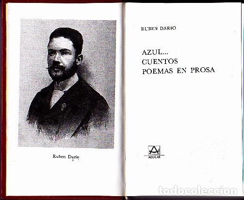 Libros: AZUL... CUENTOS POEMAS EN PROSA. - DARIO, Rub&eacute;n. - Foto 1
