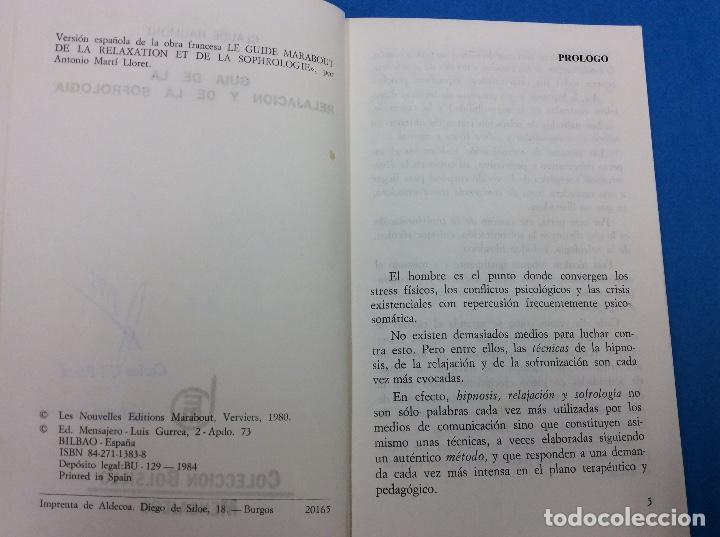 Libros: Gu&iacute;a De La Relajaci&oacute;n y De La Sofrologia / Claude Haumont - 1984 - Foto 3