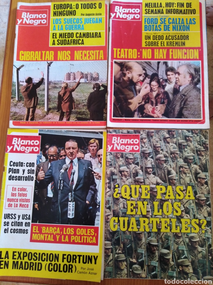Libros: Revistas retiradas de la venta cuatro revistas Blanco y negro - Foto 1