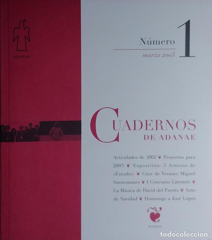 Libros: CUADERNOS DE ADANAE : REVISTA DE LA ASOCIACI&Oacute;N DE ANTIGUOS ALUMNOS DE ESTUDIO, N&Uacute;MERO 1, MARZO 2003.