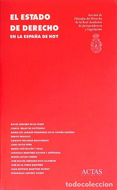Libros: El estado de derecho en la Espa&ntilde;a de hoy - VV. AA. - Foto 1