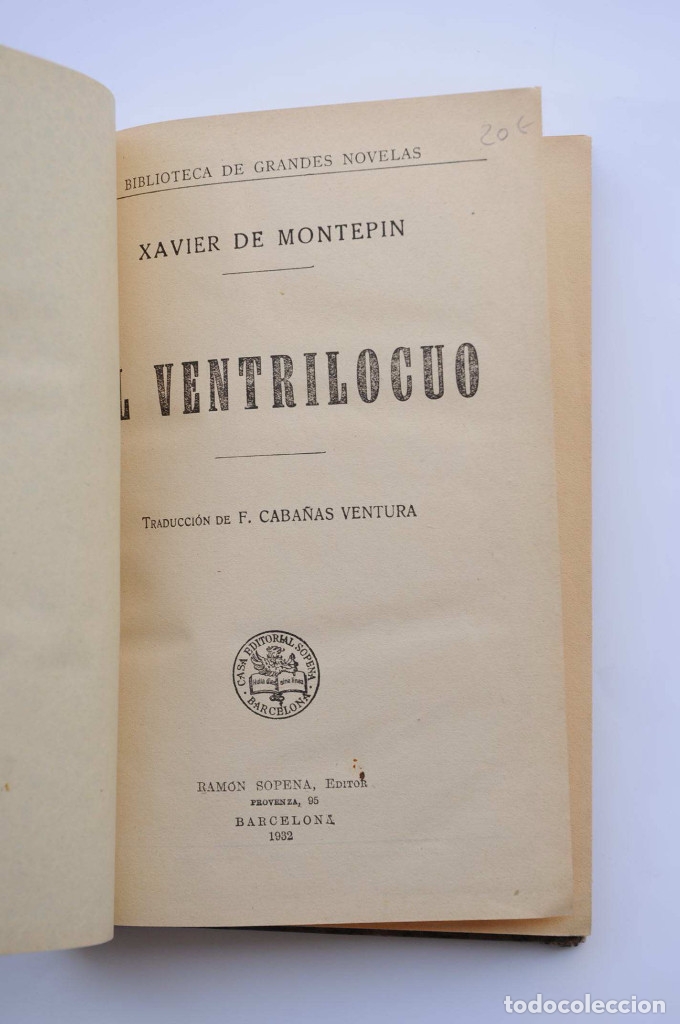 Libros: El ventrilocuo - MONTEPIN, Xavier de - Foto 2