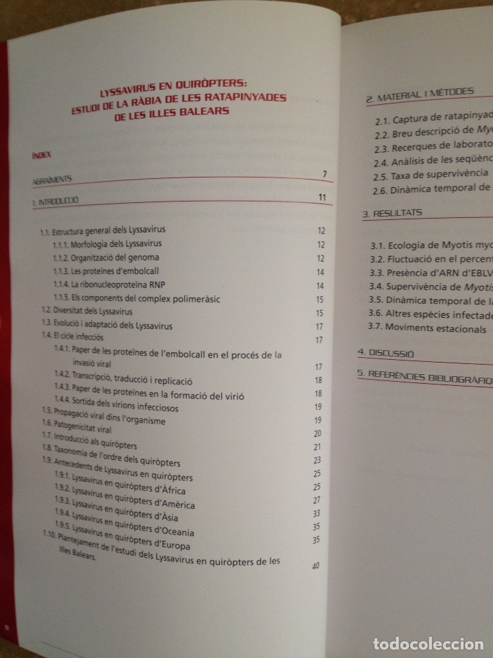 Libros: Documents de recerca en salut N 5 (Lyssavirus en quir&ograve;pters) - Foto 2