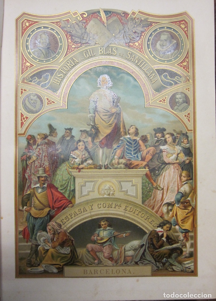 Libros: Historia de Gil Blas de Santillana. 2 tomos - LESAGE, MR - Foto 3