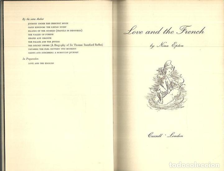Libros: LOVE AND THE FRENCH. - EPTON, Nina. - Foto 1