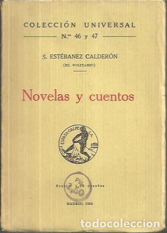 Libros: NOVELAS Y CUENTOS. - ESTEBANEZ CALDERON, Seraf&iacute;n. - Foto 1