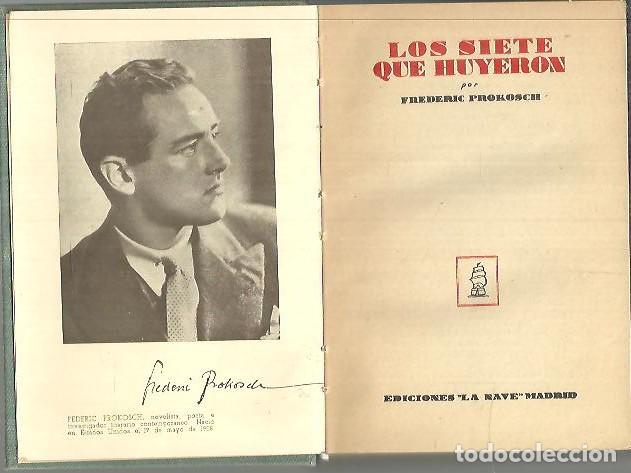 Libros: LOS SIETE QUE HUYERON. - PROKOSCH, Frederic. - Foto 1