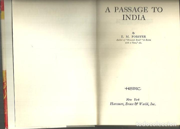 Libros: A PASSAGE TO INDIA. - FOSTER, E.M. - Foto 1