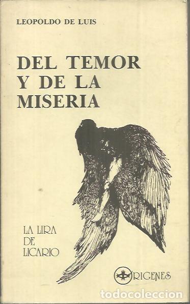 Libros: DEL TEMOR Y DE LA MISERIA. - LUIS, Leopoldo de. - Foto 1