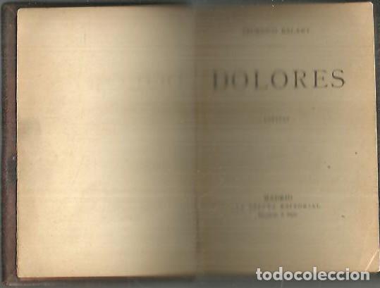 Libros: DOLORES. - BALART, Federico. - Foto 1