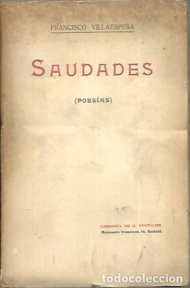 Libros: SAUDADES. - VILLAESPESA, Francisco. - Foto 1