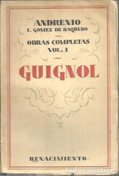 Libros: GUIGNOL. - GOMEZ DE BAQUERO, E. (ANDRENIO). - Foto 1