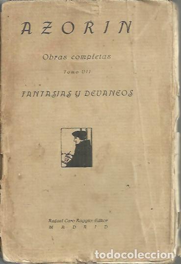 Libros: FANTASIAS Y DEVANEOS. - AZORIN. - Foto 1