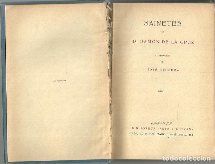 Libros: SAINETES. - DE LA CRUZ, Ram&oacute;n. - Foto 1