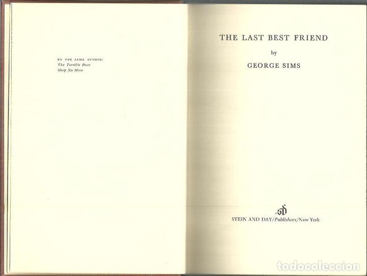 Libros: THE LAST BEST FRIEND. - SIMS, George. - Foto 1