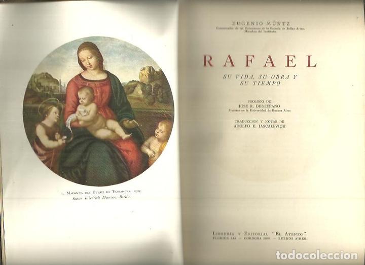 Libros: RAFAEL. SU VIDA, SU OBRA Y SU TIEMPO. - M&Uuml;NTZ, Eugenio. - Foto 1