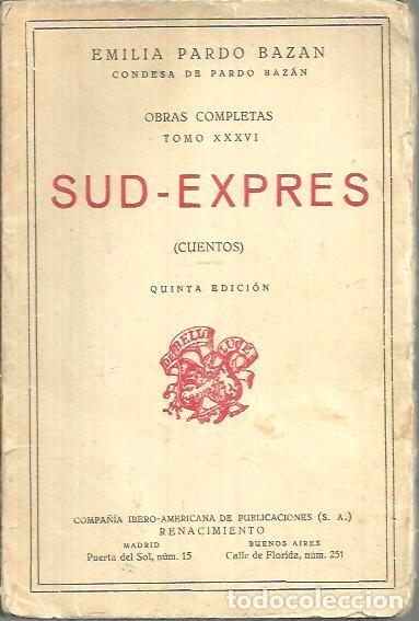 Libros: SUD-EXPRES. - PARDO BAZAN, Emilia. - Foto 1