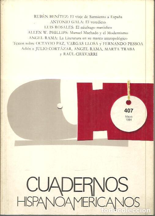 Libros: CUADERNOS HISPANOAMERICANOS. 407. - REVISTA. - Foto 1
