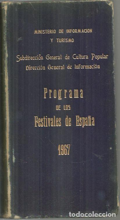 Libros: PROGRAMA DE LOS FESTIVALES DE ESPA&Ntilde;A. 1967. - AA.VV. - Foto 1