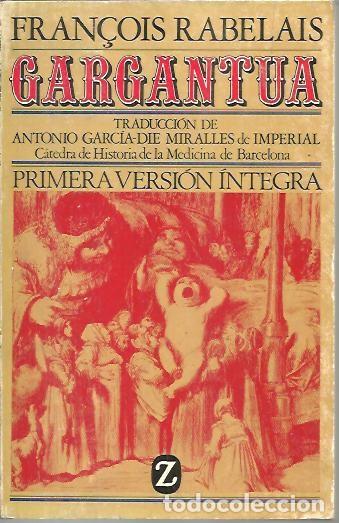 Libros: GARGANTUA. - RABELAIS, Fran&ccedil;ois. - Foto 1