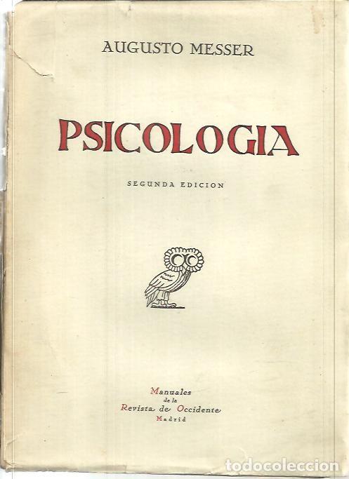 Libros: PSICOLOGIA. - MESSER, Augusto. - Foto 1