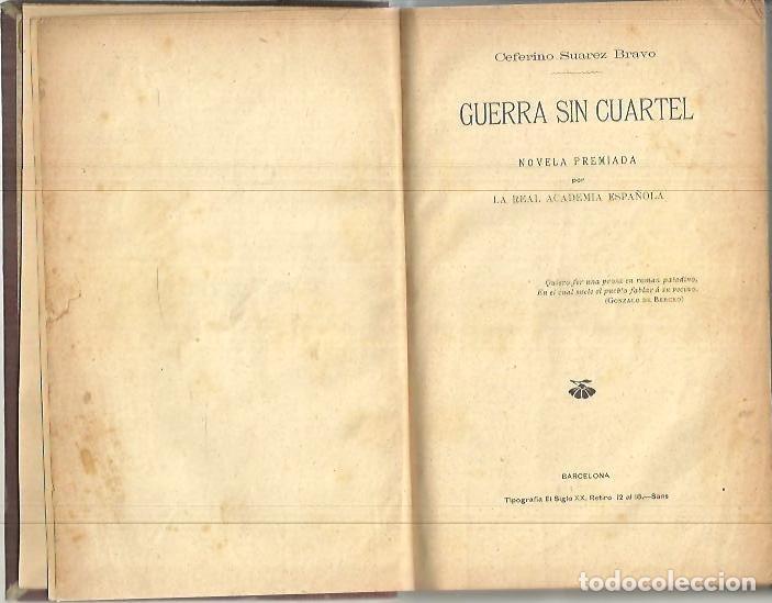 Libros: GUERRA SIN CUARTEL. - SUAREZ BRAVO, Ceferino. - Foto 1
