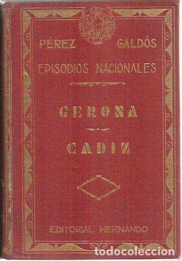 Libros: GERONA. CADIZ. - PEREZ GALDOS, Benito. - Foto 1