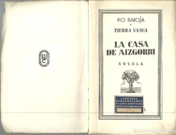 Libros: LA CASA DE AIZGORRI. - BAROJA, P&iacute;o. - Foto 1