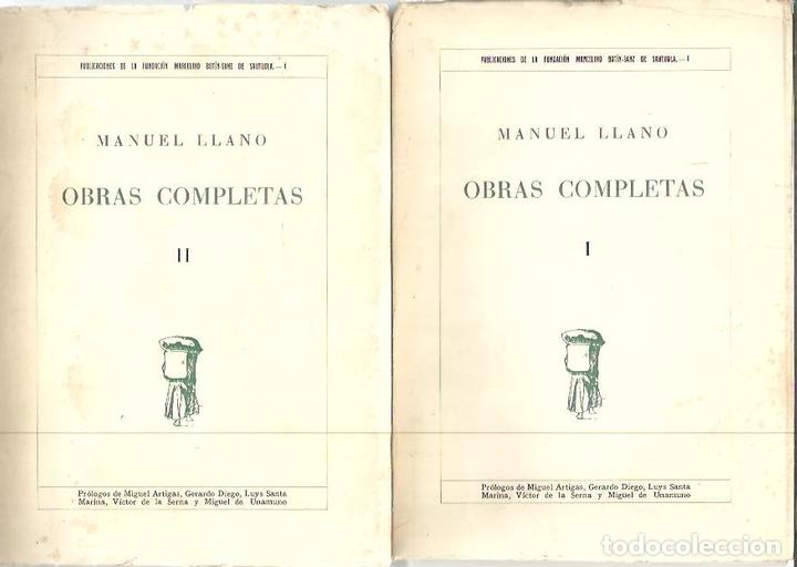 Libros: OBRAS COMPLETAS. - LLANO, Manuel. - Foto 1