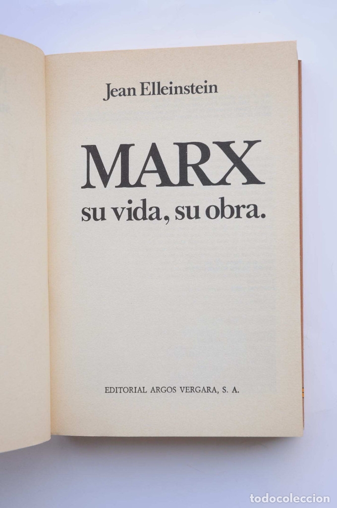 Libros: Marx. Su vida, su obra - ELLEINSTEIN, Jean - Foto 2