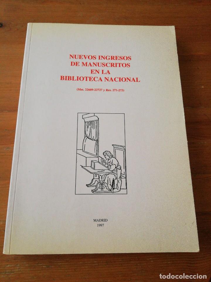 Libros: Nuevos ingresos de manuscritos en la Biblioteca Nacional. - Foto 1