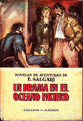 Libros: UN DRAMA EN EL OCEANO PACIFICO. - SALGARI, E. - Foto 1