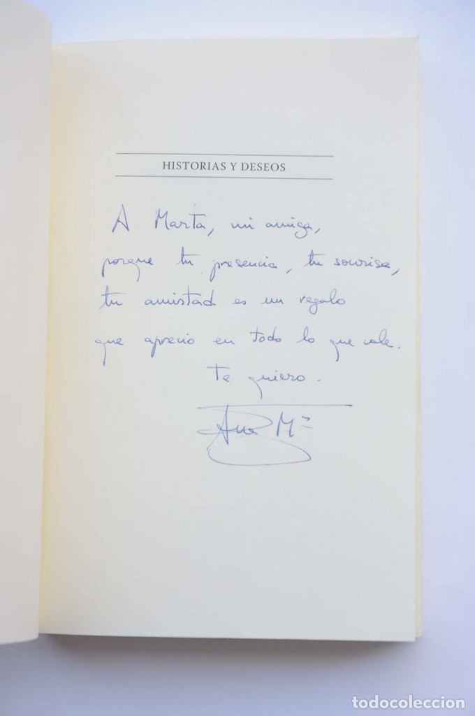 Libros: Historias y deseos - TOM&Aacute;S, Ana Mar&iacute;a - Foto 2