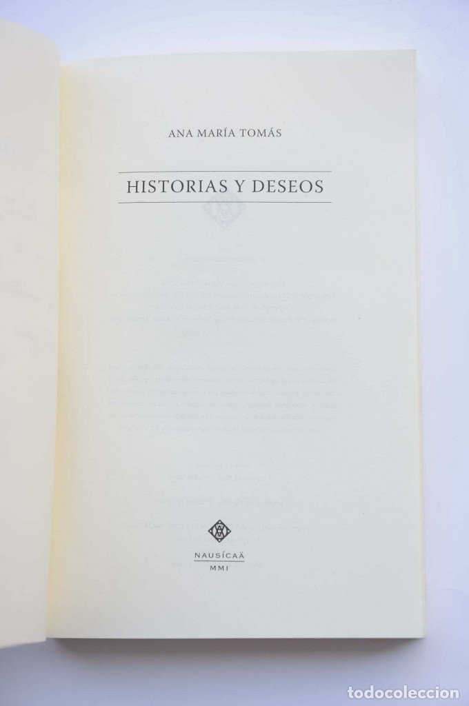 Libros: Historias y deseos - TOM&Aacute;S, Ana Mar&iacute;a - Foto 3