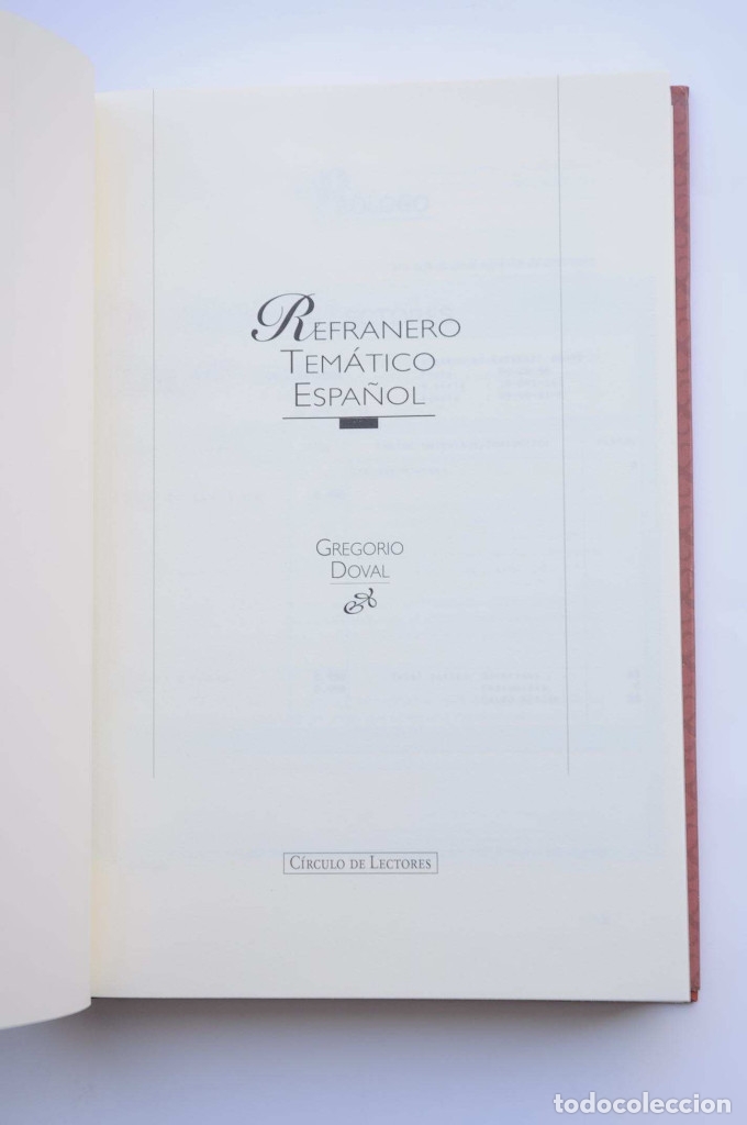 Libros: Refranero tem&aacute;tico espa&ntilde;ol - DOVAL, Gregorio - Foto 3
