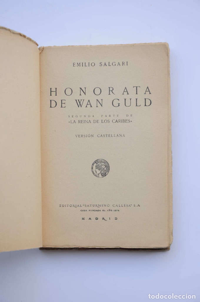 Libros: Honorata de Wan-Guld - SALGARI, Emilio - Foto 2