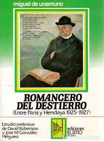 Libros: Romancero del destierro - Unamuno, Miguel de - Foto 1