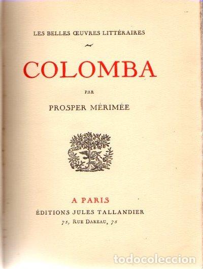 Libros: Colomba - M&eacute;rim&eacute;e, Prosper - Foto 1
