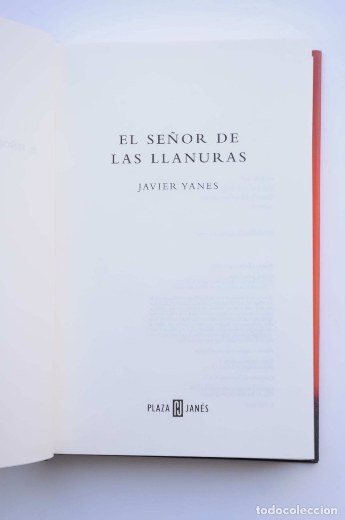 Libros: El se&ntilde;or de las llanuras - YANES, Javier - Foto 3