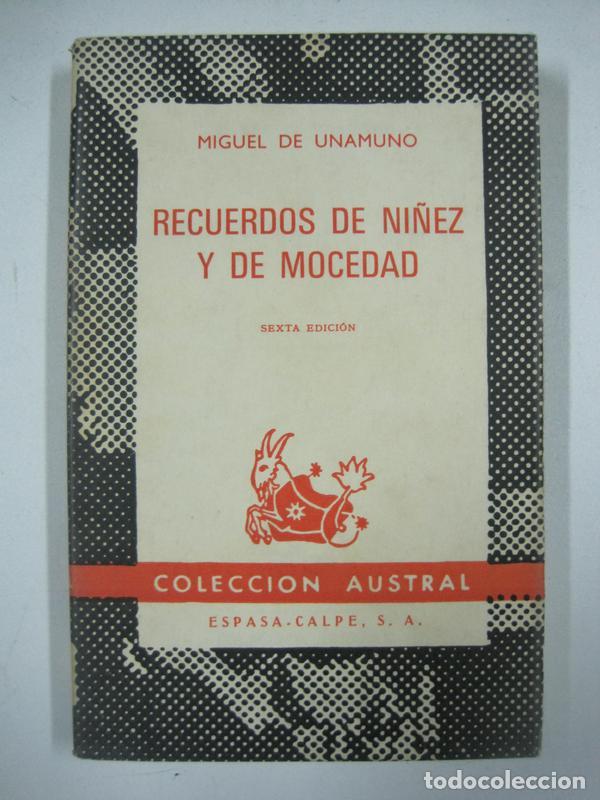 Libros: Recuerdos de ni&ntilde;ez y de mocedad / Miguel de Unamuno - Foto 1