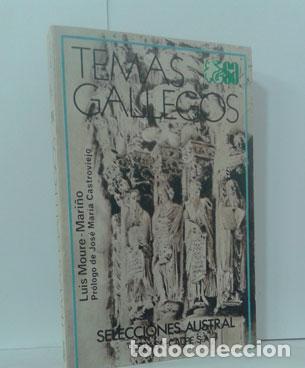 Libros: TEMAS GALLEGOS - MOURE-MARI&Ntilde;O, LUIS - Foto 1